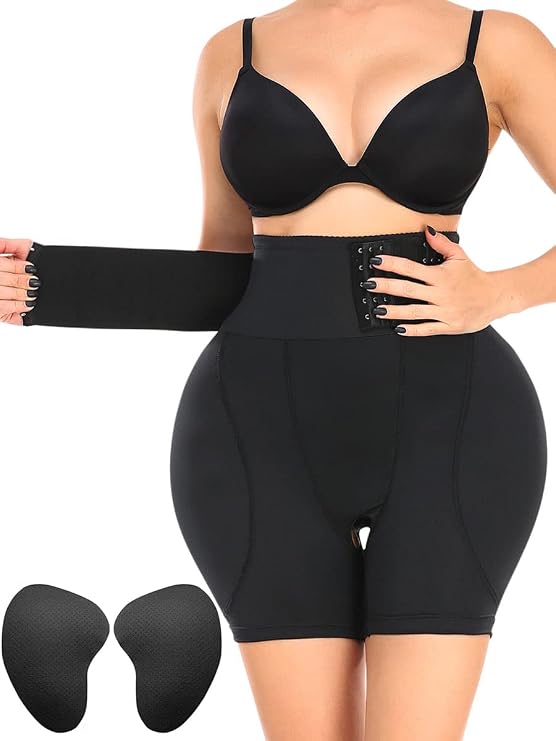 Hip Pads for Women Shapewear With Waist Wrap, Hip and Butt Enhancer Tummy Control Bbl Shorts for Hip Dip, S-6XL