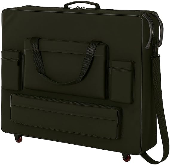 Deluxe Black Universal Oversized Massage Table Carry Case w/Wheels (28")