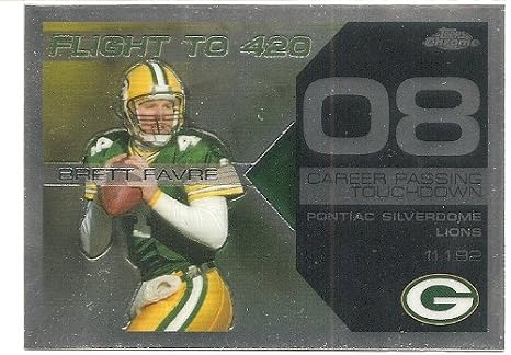 Brett Favre 2007 Topps Chrome"Flight To 420" Insert Card-Mint