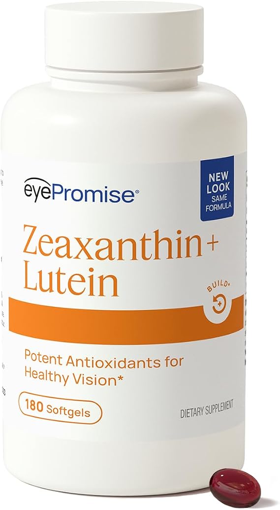 EyePromise Zeaxanthin + Lutein Eye Health Supplements, 180 Softgels