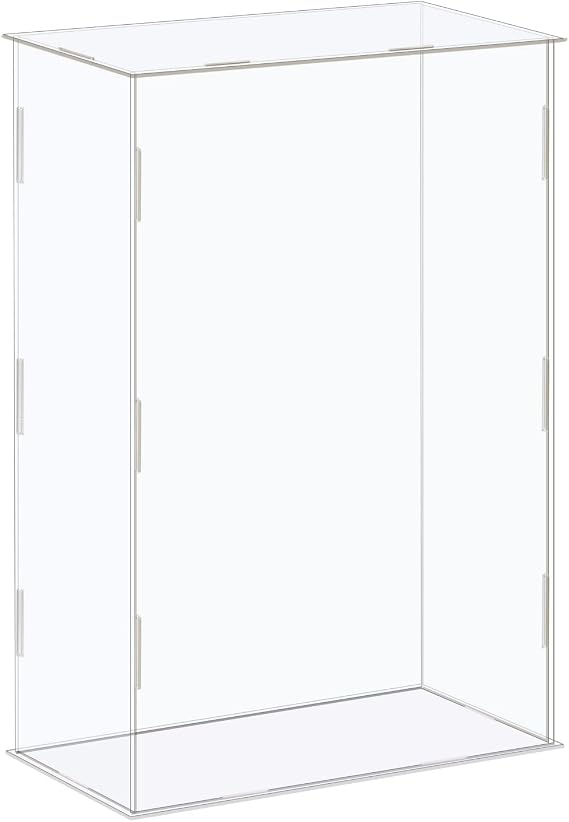 MECCANIXITY Acrylic Display Case Box Clear Dustproof Protection Showcase 8.3x4.3x12.2 Inch for Collectibles Display