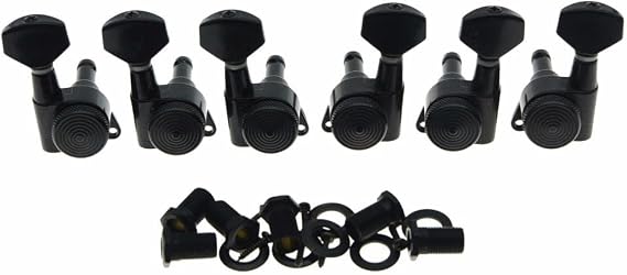 Dopro Black 3 Left 3 Right Locking Guitar Tuners Tuning Keys Machine Heads Korea Made