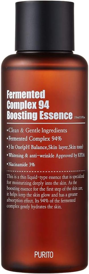 PURITO Fermented Complex 94 Boosting Essence 150ml/5.1fl.oz Skincare Booster,safe ingredients, Natural, soothing, Fermentation