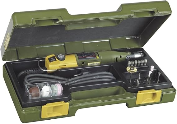 Proxxon 28430 Micromot 230/E Drill and Milling Tool Set with 34 Tools in Case 230 Volt Handheld Device