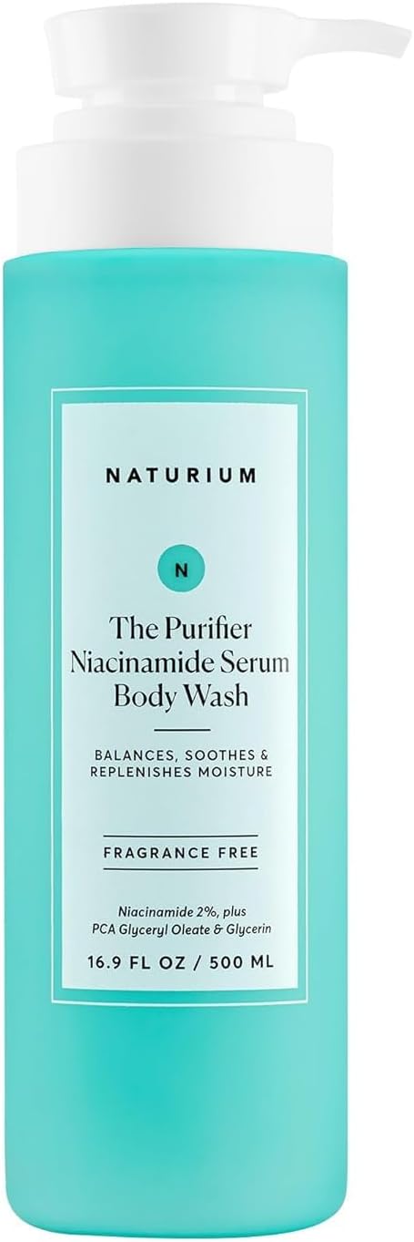 Naturium The Purifier Niacinamide Serum Body Wash, Gentle Cleanser | 16.9 FL OX / 500 ML