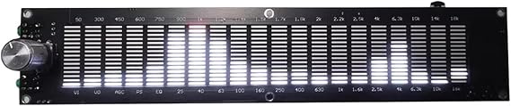 LED Music Spectrum Analyzer, 20 Segments/15 Levels DSP Music Audio Spectrum, Multi-Spectrum Display Effect, EQ Control Support, for Spectrum Display, Desktop Decoration