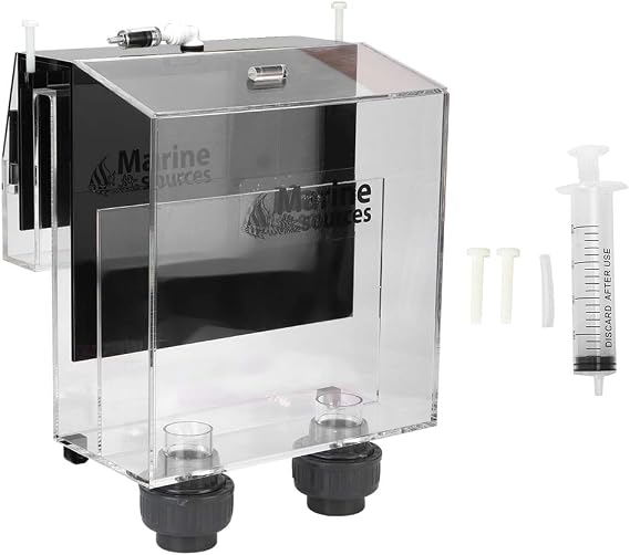 Overflow Box for Fish Aquariums, Siphon Self Starting Fish Tank Overflow Box, No Electricity No Drilling Overflow Box for Aquarium Tanks