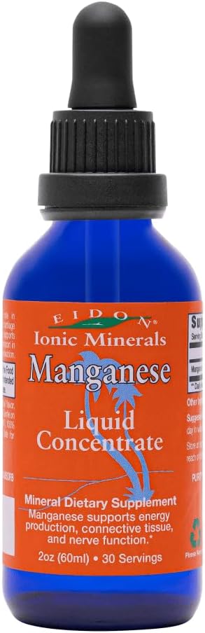 Eidon Ionic Minerals Liquid Manganese Concentrate Supplement Drops, 2 oz