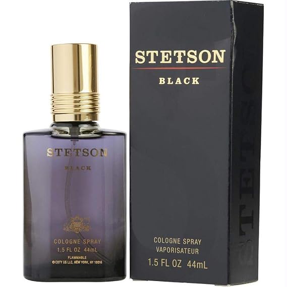 Stetson Black Cologne for Men, Bold and Dark Mens Perfume,1.5 Fl Oz