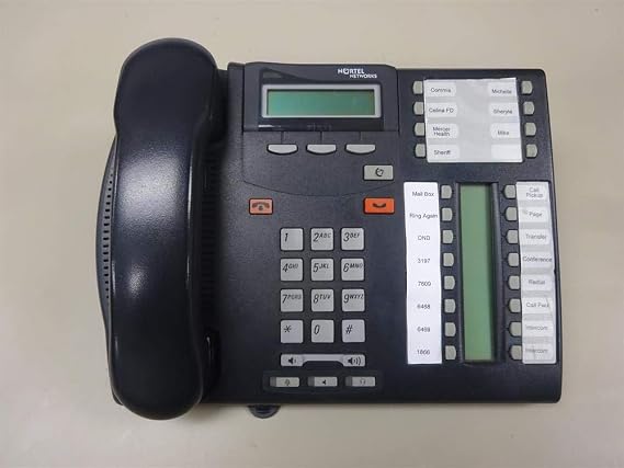 Nortel T7316e NT8B27 Charcoal 24 Button Digital Telephone with Display and Speakerphone