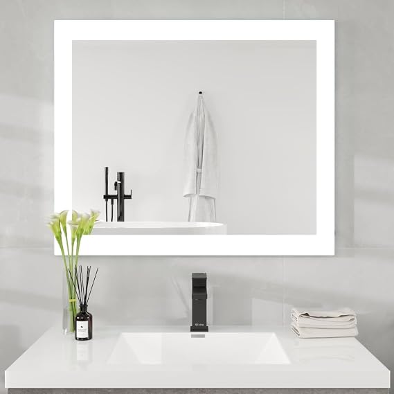 Eviva Frame 35" x 24" Rectangular Frameless Mirror