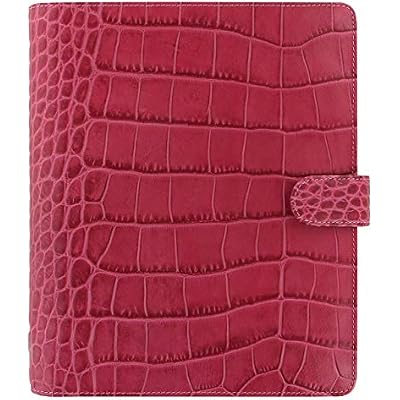 A5 Classic Croc Fuchsia Organiser