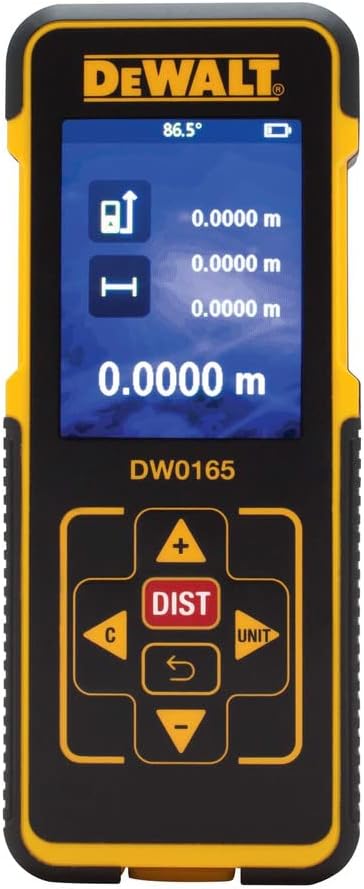 DEWALT 50 M Laser Distance Measurer LDM, 165 ft., AAA Batteries Included (DW0165N)