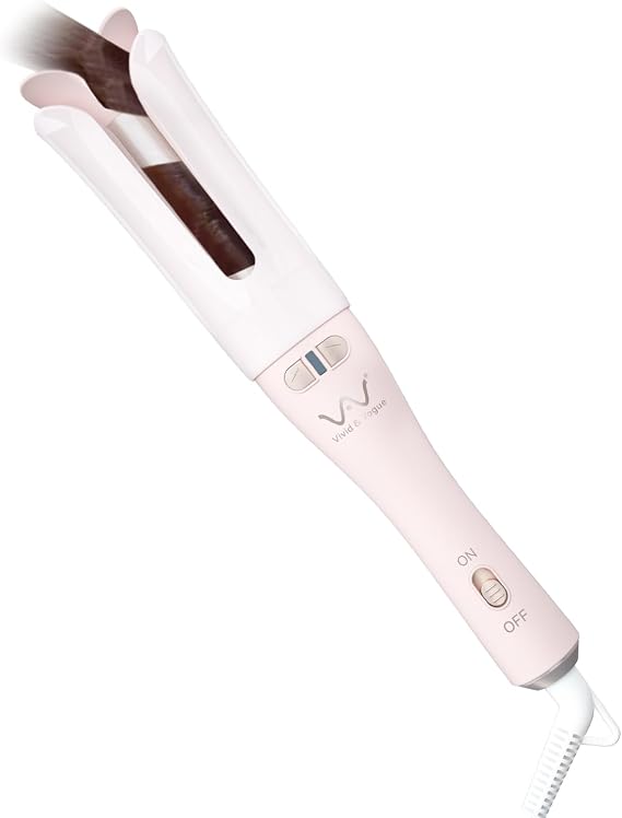 VAV Automatic Rotating Curling Iron Auto Hair Curler, Self-Rolling Curling Wand Hair Styling Tools, 1.25 Inch Ceramic Ionic Wand, 400F Max Temperatur Easy to Use