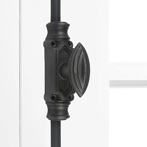 A29 Hardware 6 Feet Cast Iron Plain Style Window Cremone Bolt, Antique Iron Finish