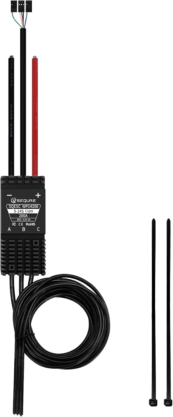 SEQURE WP14200 IP68 Waterproof 200A Brushless ESC