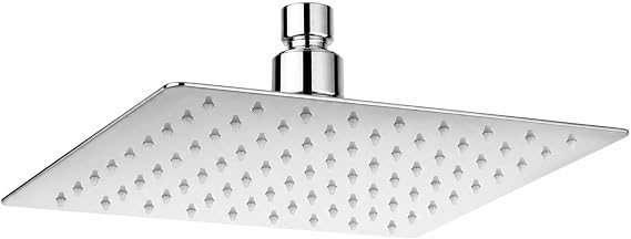 8 Inch Rain Shower Head, High Pressure Rainfall Shower Head Stainless Steel Ceiling Mount Rainfall Square Showerhead for Full Body Coverage