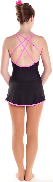 # 180 / Italy Hand-Made/Figure Ice Skating Dress/Sz: III, Neon Pink