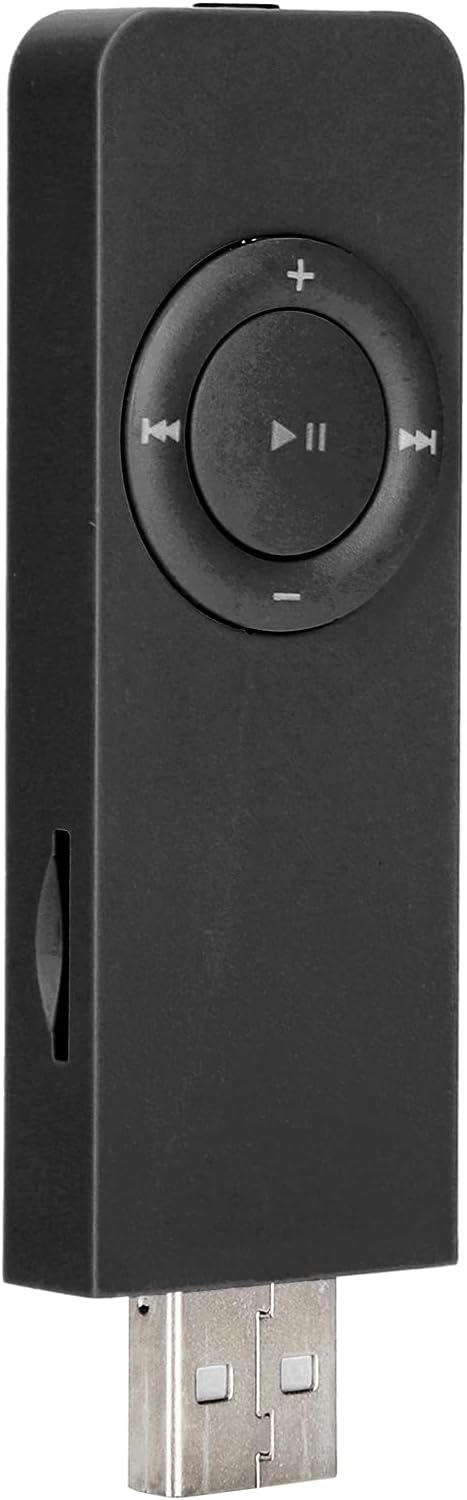 Bluetooth Mp3 Player, Clip On,with Usbmp3 Mp4 Players,Mp3 Music Player Portable Music Media with Lanyard for Listening to Musicblack(Black)