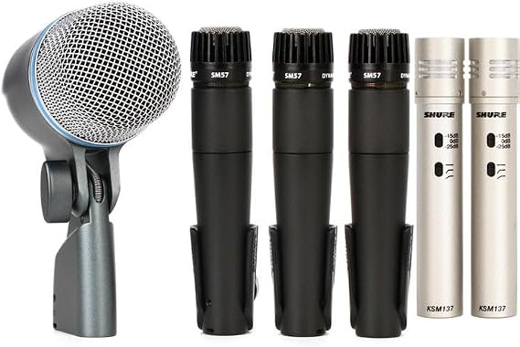 Shure DMK57-52 and KSM137 Pair Drum Microphone Bundle