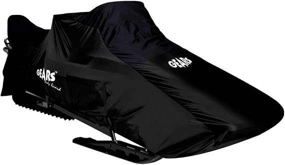 GEARS Universal Snowmobile Storage Cover - All-Weather Protection for Storing Your Sled - Waterproof Tarp Snowmobile Cover that Fits Most Sleds - (Grand Touring Size)