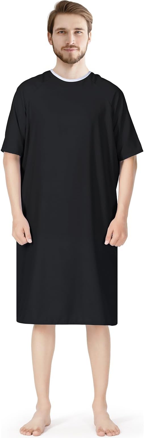 Utopia Care Hospital Gown for Men Back-Tie Closure Soft Patient Gown