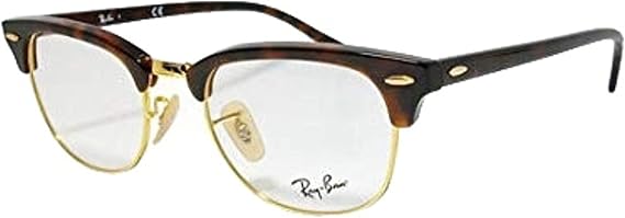 Ray-Ban RB5154-2372-49 RX5154-2372-49 Havana/Gold CLUBMASTER CLUBMASTER Glasses Frame, havana