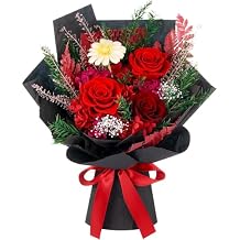 Flowers for Delivery Pink Floyd Roses Preserved Flowers Bouquet with Gift Box, Mothers Day Gifts for Mom, Birthday & Anniversary Proposal for Women, Wife, Her, Grandma on Valentines Day Proposal Gifts