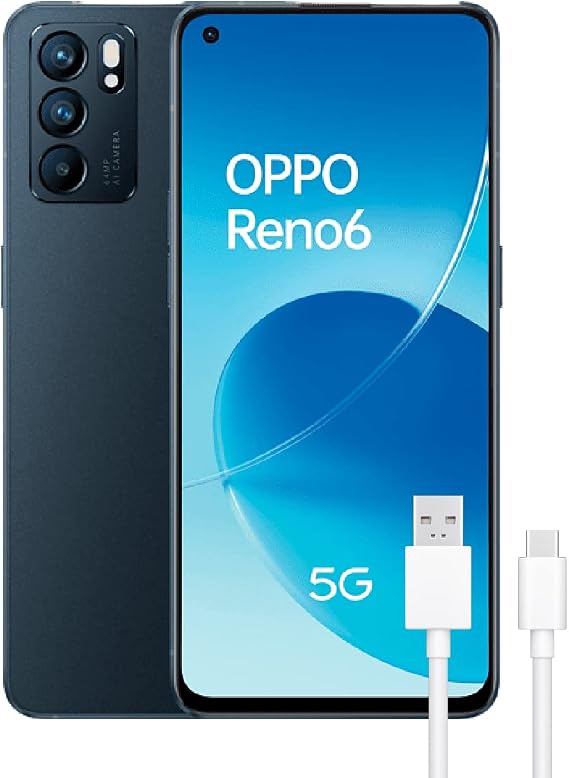 OPPO Reno6 5G Dual 128GB 8GB RAM Stellar Black