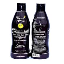 Nzuri Elixir Hair Skin and Nails Vitamins for Women and Men with Biotin, Folate, and Vitamin D for Daily Growth Supplement to Reducing Dryness, Thinning, and Loss, 32 oz.