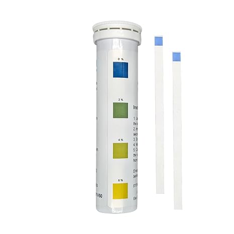 Bartovation Frying Oil Test Strips, High Range, 0-6% FFA, 50-Pack