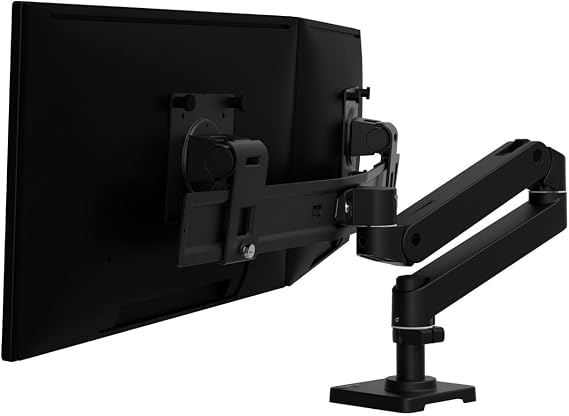 ERGOTRON 45-684-292 LX Pro Monitor Arm Desk Mount Dual Direct Horizontal 2 Screen Black 27"