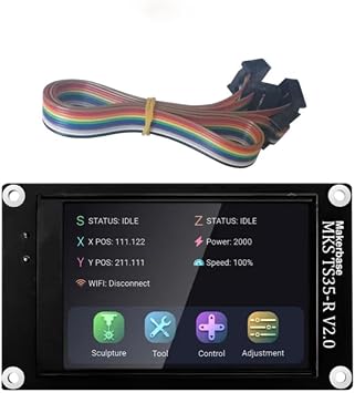 Makerbase MKS DLC32 V2.1 Offline Controller 32bits ESP32 WiFi GRBL TFT Touch Screen for Desktop Laser Engraving Machine Type-5