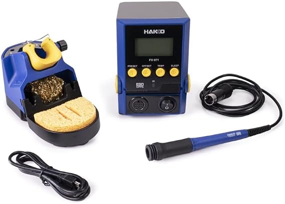 FX-971 soldering station with FX-9701 iron and FH-215 stand, Next generation soldering station derived from best parts of the FX951-66
