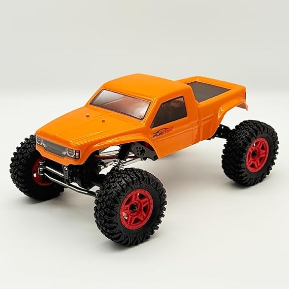 furitek Terra COMP 1/18 RTR Crawler - Remote Control Car, RC Rock Crawler 1/18 Scale w Carbon Fiber Chassis n 2-in-1 Outrunner Brushless System for Adults, RC Hobbyists (Orange)