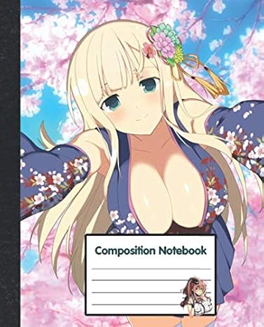 Composition Notebook: Anime Sexy Girl Sakura Notebook Journal 7.5"x 9.25" 108 Pages College Ruled