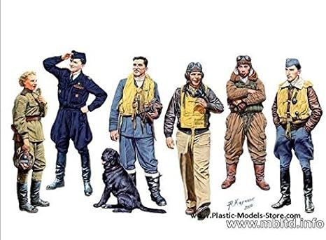 Master Box Plastic Model Famous Pilots of WWII. KIT 1 1/32 3201