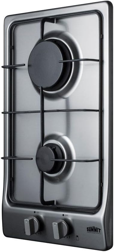Summit GC22SS Gas Cooktop, Stainless-Steel