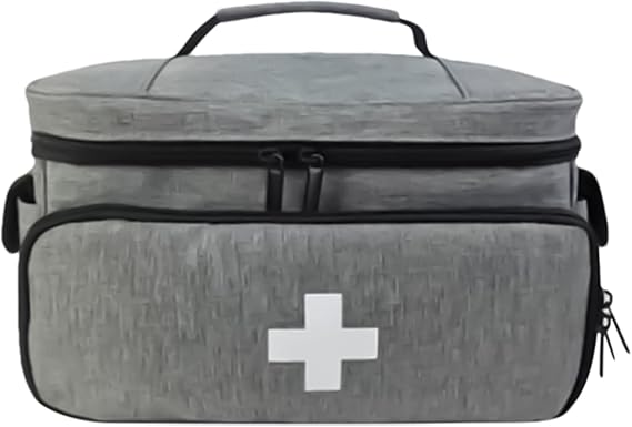 Home Health Bag - Medical Supply Bag, Medicine Travel Storage Bag | Medical Storage Organizer, Removable Divider for Home, Nurse for Hospital Visits, Travel, Emergency Events