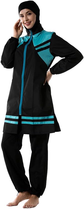 Modest Muslim Swimwear for Women Girls Full Cover Islamic Hijab Sportswear Suit