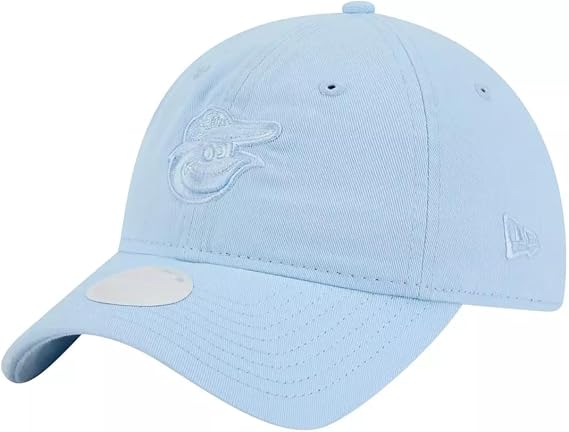 New Era Baltimore Orioles Women's Pastel Blue Color Pack 9TWENTY Cap - MLB, Relaxed Fit Adjustable Hat