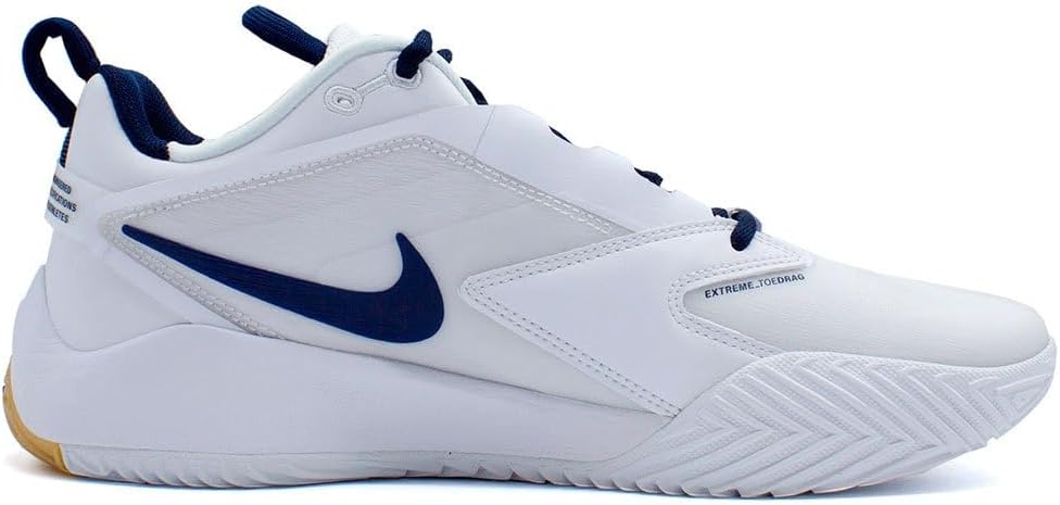 Nike HyperAce 3 Volleyball Shoes (FQ7074-107, White/Photon Dust/College Navy) Size 9.5
