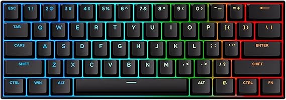 Hyekit x MCHOSE ACE 60 PRO: Rapid Trigger Hall Effect Keyboard, 8K Hz Polling Rate, RGB HotSwap, for PC/Mac, Black