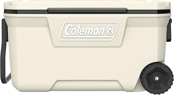 Coleman Classic Series Insulated Portable Rolling Cooler with Wheels, Leak-Resistant Outdoor Hard Cooler Keeps Ice up to 5 Days