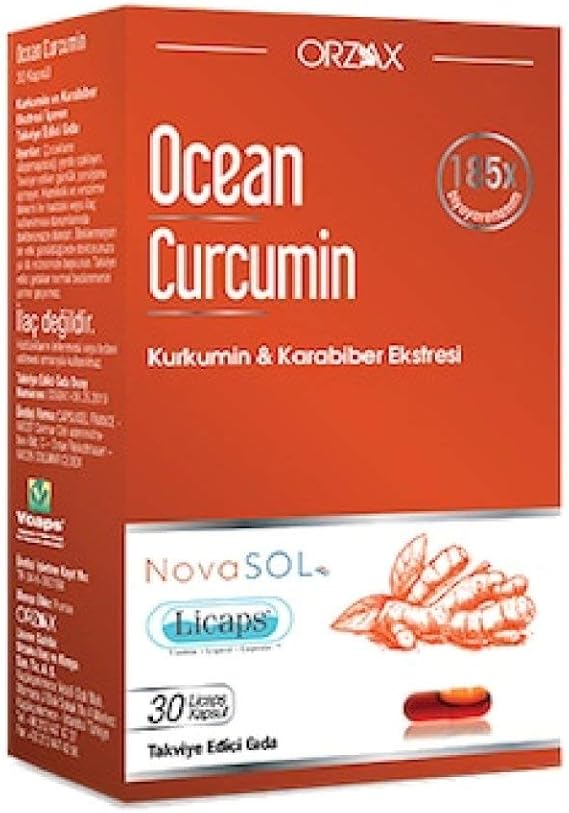 30 Capsules Containing Ocean Curcumin and Black Pepper Extract