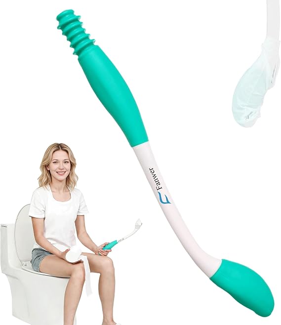 Fanwer Toilet Aids for Wiping,Long Reach Comfort Bottom Buddy, Butt Wiper