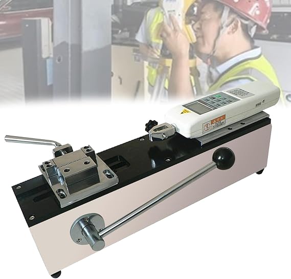 500N Digital Dynamometer high Precision Push-Pull Force Gauge for Tension and Compression Testing, 150MM Effective Stroke, Portable tensile Tester
