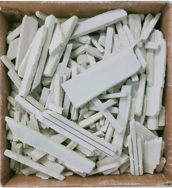 SHENKY White Slate Pencils Natural Lime Stone Chalk (Saleti Chalk) 450 Grams