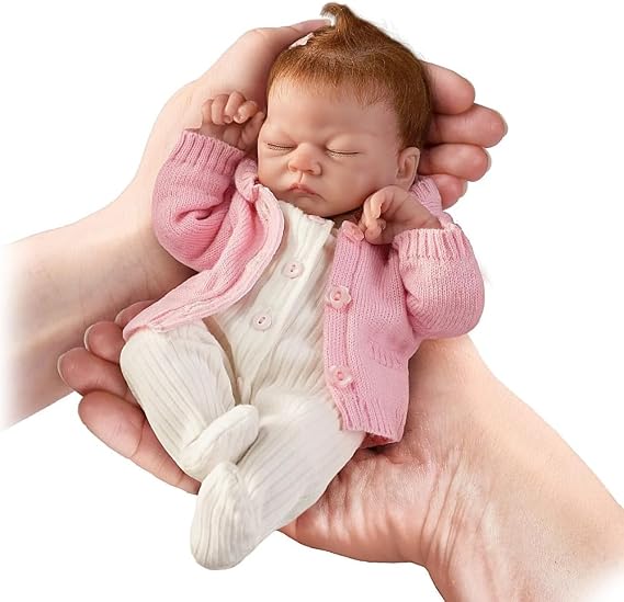 The Ashton - Drake Galleries Emmy Tiny Miracles So Truly Real Lifelike Baby Girl Doll Realistic Fully Poseable with Soft RealTouch Vinyl Skin by Acclaimed Master Doll Artist Linda Webb 10"-Inches