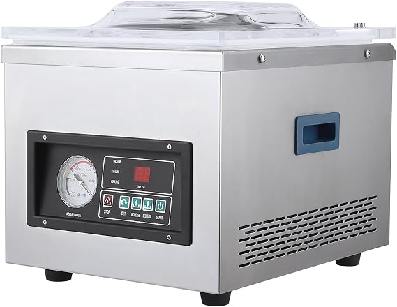 Chamber Vacuum Sealer,DZ-260A,6.5m3/H Vacuum Pump Rate,Automatic Control, Excellent Sealing Effect,Household or Commercial Vacuum Sealing Machine for Foods
